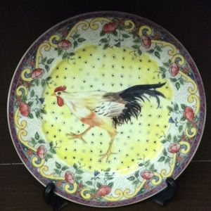 “Rooster” Porcelain Plate American Atelier